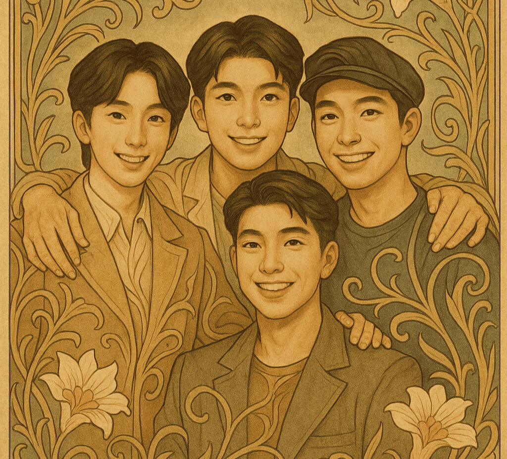 Winner Brothers — 4인 팀 일러스트